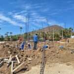 Construction of the Palmas Pickleball resort in Los Barriles Baja Mexico